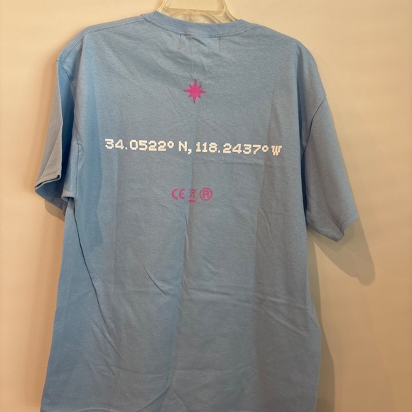 Homme and Femme Light Blue Skeleton Tee mens Large - Picture 3 of 3